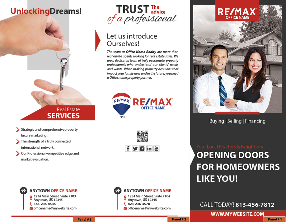 Remax Brochures, Remax Agent Brochures, Remax Realtor Brochures, Remax Office Brochures, Remax Broker Brochures