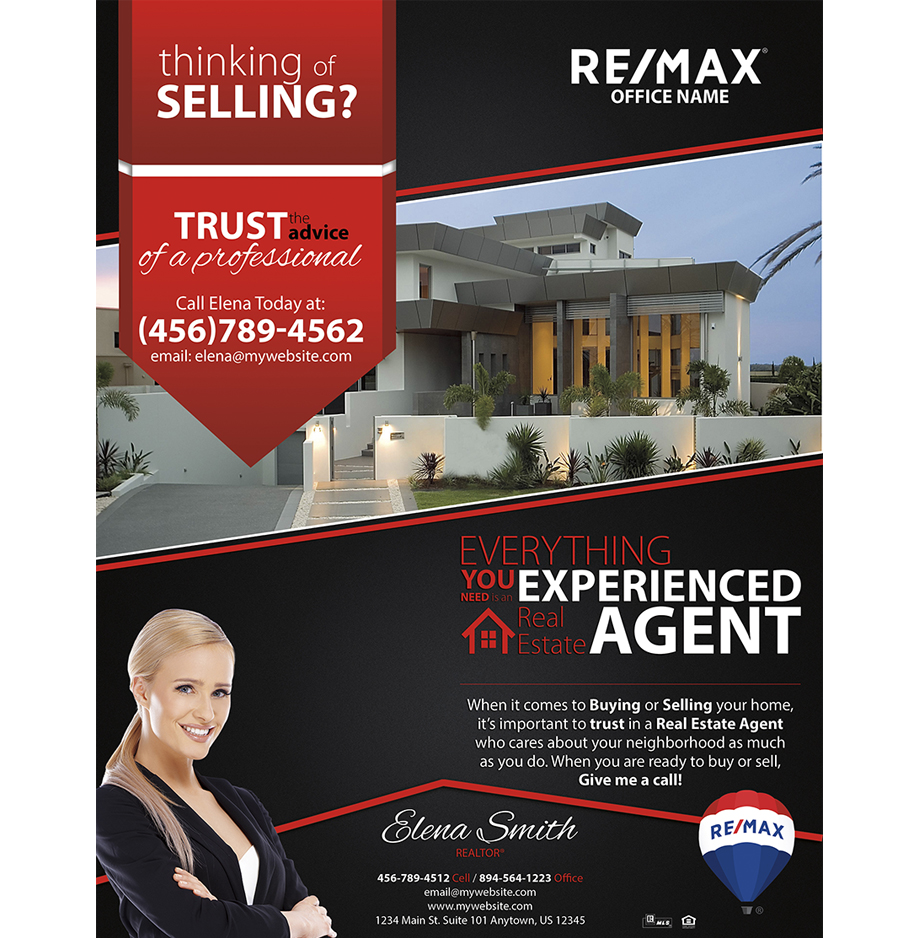 Remax Flyers, Remax Realtor Flyers, Remax Agent Flyers, Remax Office Flyers, Remax Broker Flyers,