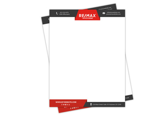 Remax Letterheads - Remax Business Card